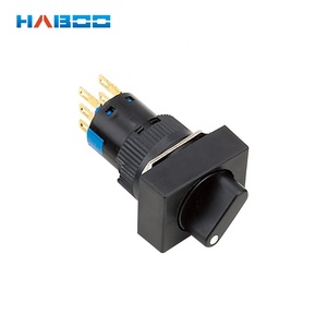 16 MM 2 o <span class=keywords><strong>3</strong></span> posiciones rectángulo botón selector haboo D16 serie interruptor selector Rotary - Product Image 1