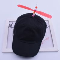 Gorro de Bebé con Diseño de Hélice de Helicóptero, Divertido Gorro Infantil para Exteriores, Color Sólido, Ala Curva