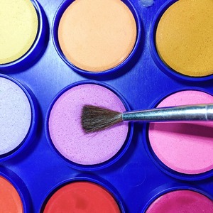 Palette de peinture de gâteaux, 36 couleurs, fournitures d'art en <span class=keywords><strong>aquarelle</strong></span>, roue avec pinceaux de peinture pour débutants et d'apprentissage préscolaire - Product Image 5