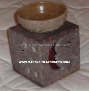 Fragrance Soapstone Handmade Artful Oil Lamps - Product Image 1