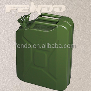 5L 10L 20L tipo América verde bidón tambor de aceite del depósito de combustible de metal aceite con pico - Product Image 3