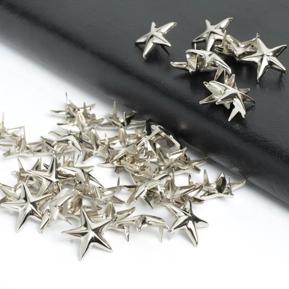 Hoge Kwaliteit Kleding Naaien DIY Star Metal Studs Punk Sieraden Schoenen Tassen Leren Riem kleding Kledingstuk Klinknagel Accessoires