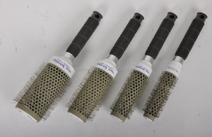 <span class=keywords><strong>Brosse</strong></span> à cheveux bruns, accessoire rond en céramique avec poils en <span class=keywords><strong>Nylon</strong></span> et Tourmaline - Product Image 4