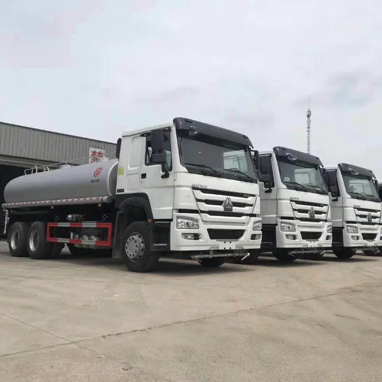HOWO 6x4 इस्तेमाल किया पानी की टंकी ट्रक 20000 लीटर पानी की टंकी ट्रक बिक्री के लिए