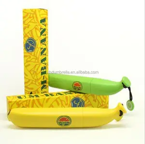 19 inch opvouwbare paraplu met banaan case en groothandel paraplu