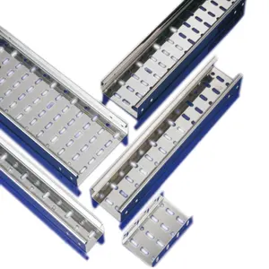 LMS China cable tray punching holes perforating scalfflod roll forming machine