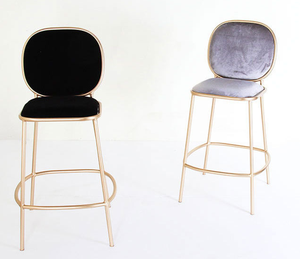 Super hot di velluto colorato copertura telaio in metallo di alta piedi di cerimonia nuziale <span class=keywords><strong>sedia</strong></span> di un <span class=keywords><strong>bar</strong></span> - Product Image 4
