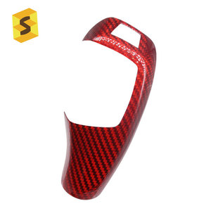 ES Auto Accessoires Pour BMW Intérieur Véritable Fiber <span class=keywords><strong>De</strong></span> Carbone Couverture <span class=keywords><strong>De</strong></span> Changement <span class=keywords><strong>De</strong></span> <span class=keywords><strong>Vitesse</strong></span> Décoration Autocollant Protecteur - Product Image 5