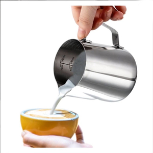 DIY café Herramienta 20 oz barista café afilada de acero inoxidable pico jarra de leche espuma lanzador - Product Image 1