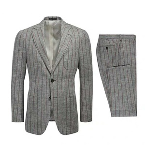 <span class=keywords><strong>Costume</strong></span> <span class=keywords><strong>homme</strong></span> moderne à coupe ajustée, nouveau design, sur mesure, <span class=keywords><strong>prix</strong></span> de marque haut de gamme - Product Image 5