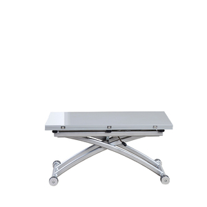 Tavolino da Caffè <span class=keywords><strong>Trasformabile</strong></span> <span class=keywords><strong>Salvaspazio</strong></span> di Alta Qualità con Sollevamento Verticale, Set <span class=keywords><strong>Tavolo</strong></span> da Pranzo Pieghevole in Legno - Product Image 3