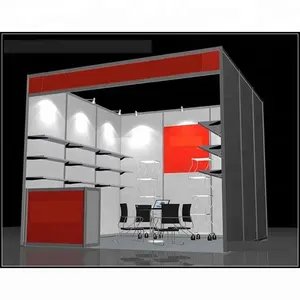 Customized Design 10x10 Booth With Shelves / Trade Show Boot For Fair Event