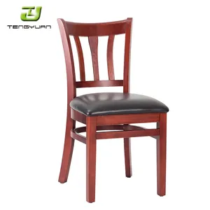 Wood Chairs For Restaurant Wholesale Modern Rubber Wood Restaurant Chair