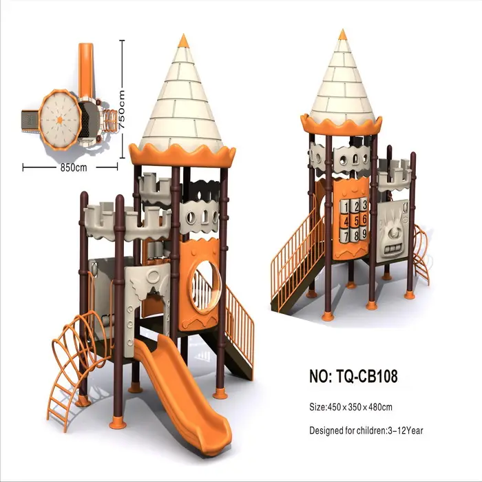 Parco giochi all'aperto per bambini Playhouse Classic Castle Series KP-TQ-CB108