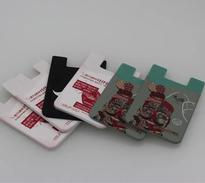 Beste Werbe Artikel Ultra-dünne Selbst Kleber Silikon Smart Brieftasche Fall Zurück Klebstoff Karte Halter