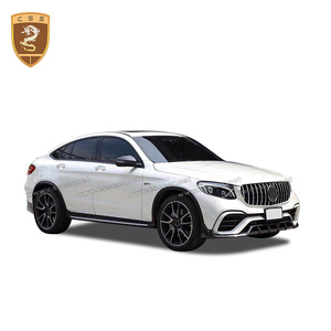 Topca-carrocería de coche, accesorio Adecuado para Mercedes <span class=keywords><strong>GLC</strong></span> clase X253 coupe, difusor de labios delantero de fibra de carbono, kit de carrocería de alerón - Product Image 2