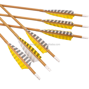 30 "Bois Camo Carbone Flèches avec Plume De Dinde pour Jeunes Archers pour Tir En Plein Air et de Chasse - Product Image 4