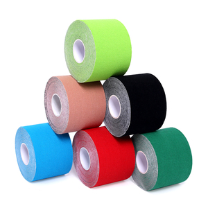 Cotton Cotton Hypoallergenic Elastis Terapeutik Perban Atletik Olahraga Pain Relief Kinesioloigy Tape - Product Image 4