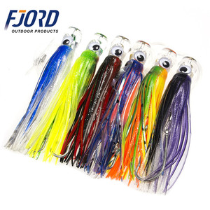 FJORD OEM en Stock 6 pièces/lot 170mm 46g têtes acryliques de calmar Marlin avec jupe de calmar leurres de pêche à la traîne - Product Image 2
