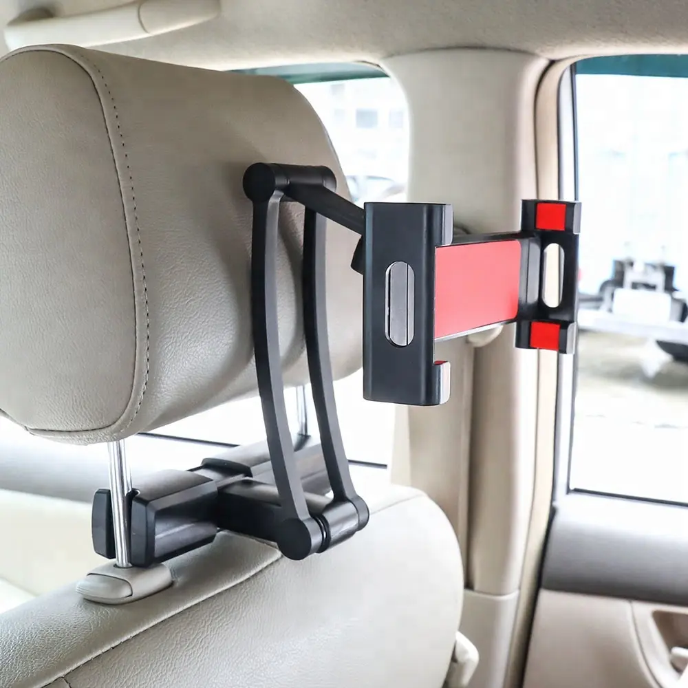 360 डिग्री घूर्णन यूनिवर्सल कार सीट गोली सुरक्षित Headrest माउंट धारक के लिए 4 - 13 इंच गोली पीसी