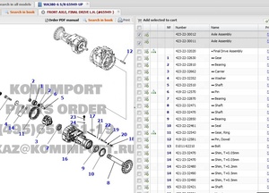 423-22-30012 Bánh Xe Tải WA380-6 Trục Trước Lắp Ráp Trục 423-22-30011 - Product Image 3