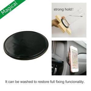 2 Piezas de Almohadillas de Gel de Silicona Autoadhesivas Circulares, Antideslizantes, Soporte para Coche, Soporte de Pared para Teléfonos Móviles - Product Image 2