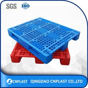 Sola cara apilable 3 patines plataforma precios duradero tapa plana plástico paleta - Product Image 3