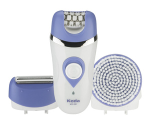 Nouveau modèle KD-201 Épilateur rechargeable humide et sec pour femme 3 en 1 - Product Image 1