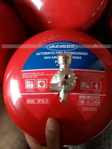 <span class=keywords><strong>Extincteur</strong></span> à poudre sèche automatique suspendu en acier de 6 kg, classe ABC, pour entrepôt et usage commercial - Product Image 3