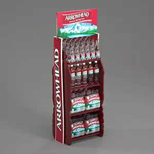 Pp aangepaste plastic vloer display stand