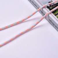Vente en gros en vrac 3mm 5mm Nylon Polyester Twist Attaching Round Macramé Cordons