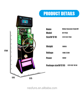 2019แนวโน้มสินค้ามาใหม่วิดีโอของที่ระลึกเครื่องหยอดเหรียญ /Token เครื่องกดเหรียญเครื่องของที่ระลึก - Product Image 2