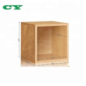 Wooden Vinyl Record <span class=keywords><strong>Storage</strong></span> <span class=keywords><strong>Cube</strong></span> Stackable LP Record Album Shelf - Product Image 4