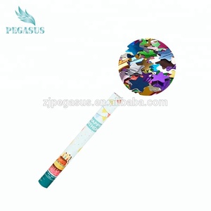 Super <span class=keywords><strong>Popper</strong></span> Suministros para fiestas Cañón de confeti Favor de fiesta de boda Papel de plástico Aire comprimido Suministros para eventos y fiestas - Product Image 3