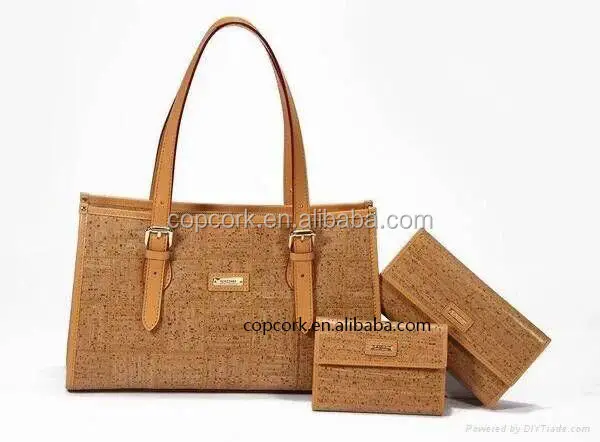 natural cork bag & hand bag & hand bag set