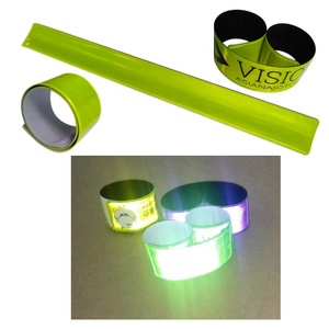 Gelang Vinil Pvc Visibilitas Tinggi Kustom Kelas 2 Gelang Tangan Reflektif Gelang Pembungkus Slap Lengan untuk Hadiah Anak-anak - Product Image 5