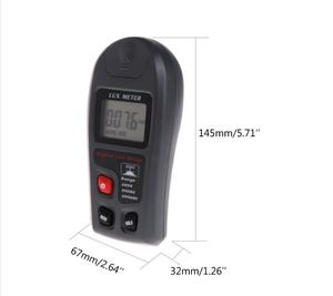 Luxmeter Digital 0.1 ~ 200000Lux Sensor Pengukur Cahaya Fotometer Tampilan LCD Besar Pabrik - Product Image 6