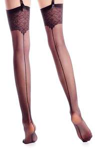 <span class=keywords><strong>Medias</strong></span> Negras Sexys Hasta el Muslo con Cinturón <span class=keywords><strong>para</strong></span> Mujer - Product Image 2