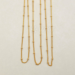 WT-N1062 WKT Atacado Moda <span class=keywords><strong>Design</strong></span> Nova Chegada Moda Real Banhado A Ouro Generoso Colar De Latão Cadeia - Product Image 3