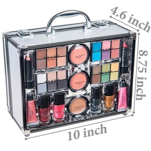 Profesional completa de aluminio Kit de maquillaje belleza cosmética caja de regalo a juego de vanidad - Product Image 4