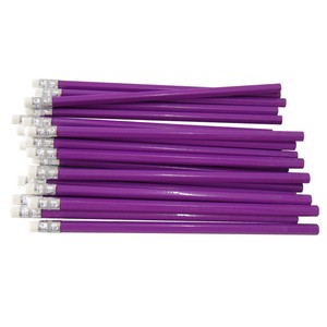Ucuz promosyon özel Logo altıgen şekli toplu 2B HB kurşun bas ahşap silgili kurşun kalemler - Product Image 5