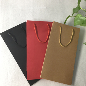 カスタムプリントギフトキャリーパッケージシングルワインボトルアートペーパーバッグワイン用 - Product Image 4