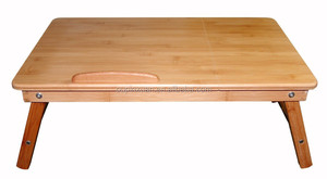Mesa <span class=keywords><strong>plegable</strong></span> multifunción de bambú para ordenador portátil, gran oferta, para guardar espacio - Product Image 2