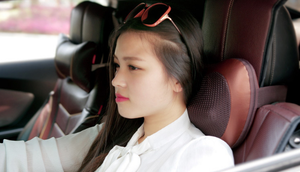 Shiatsu almohada masajeador con calor para volver cuello hombros calefacción almohada amasado masajeador 3D estéreo de coche cojín de masaje - Product Image 3