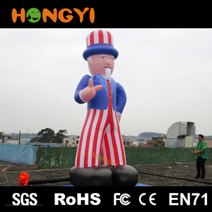 Venta caliente inflable gigante <span class=keywords><strong>Tío</strong></span> <span class=keywords><strong>Sam</strong></span> PVC figura de la historieta inflable de encargo pueblo propaganda publicidad evento - Product Image 1