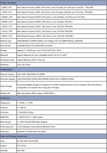 XCY barato todo en una pc celeron mini pc celeron 3205U 3805U 2 ethernet 2 RS232 cliente cero - Product Image 2