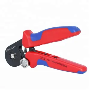HSC9 16-4A Square Ferrule Crimp Tool Crimper Plier Used for 23-5 AWG 0.25-16 mm Cable End Sleeves