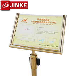 حواجز المرور معدات الإعلان عمود دعابة مع قائمة لوحة العرض - Product Image 2