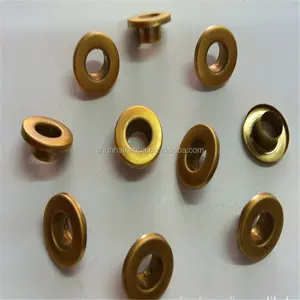 Pure Copper Material 11*5*4.5 Brass chicken eye rivet for bags/clothes etc