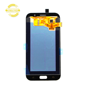 LCD Super AMOLED 100% untuk Tampilan LCD SM-A720F, Layar Sentuh Perakitan Digitizer untuk Samsung Galaxy A7 2017 A720 A720F